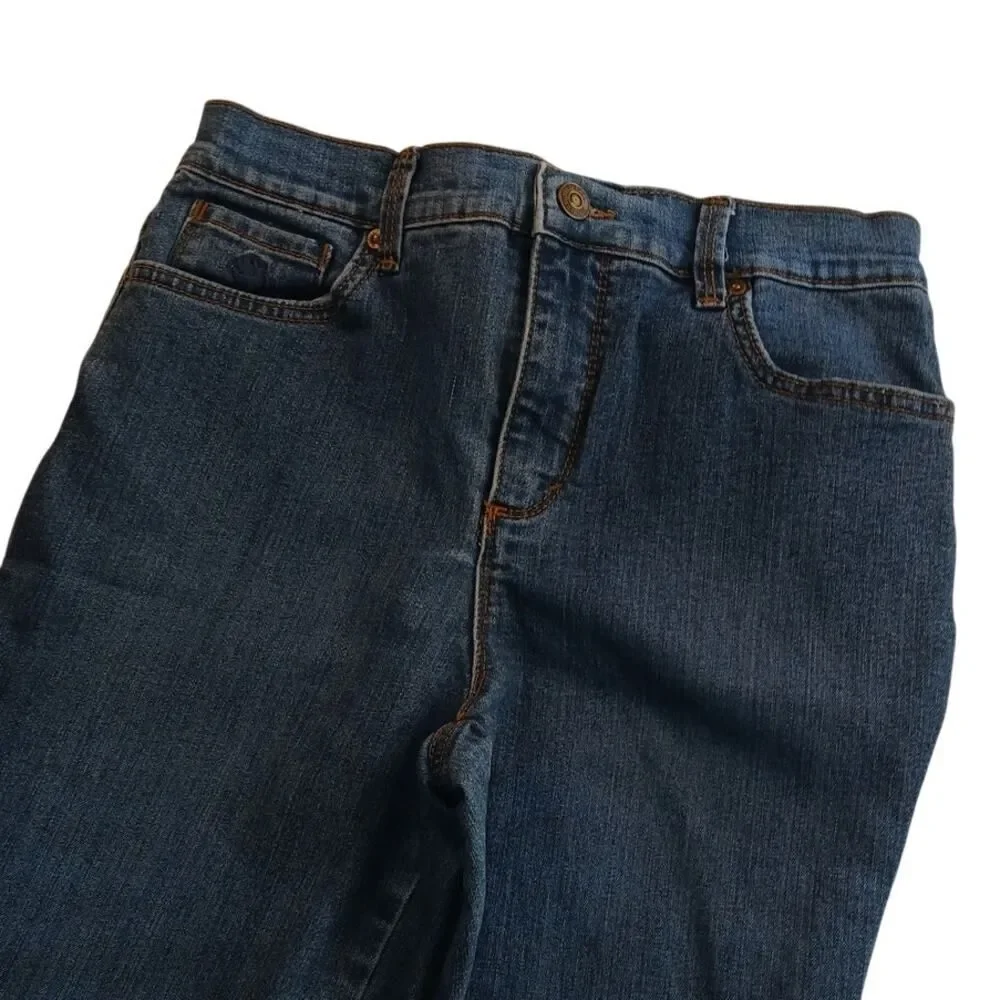Gloria Vanderbilt 'Amanda' Womens Bootcut Blue Jeans - Size 6 Petite